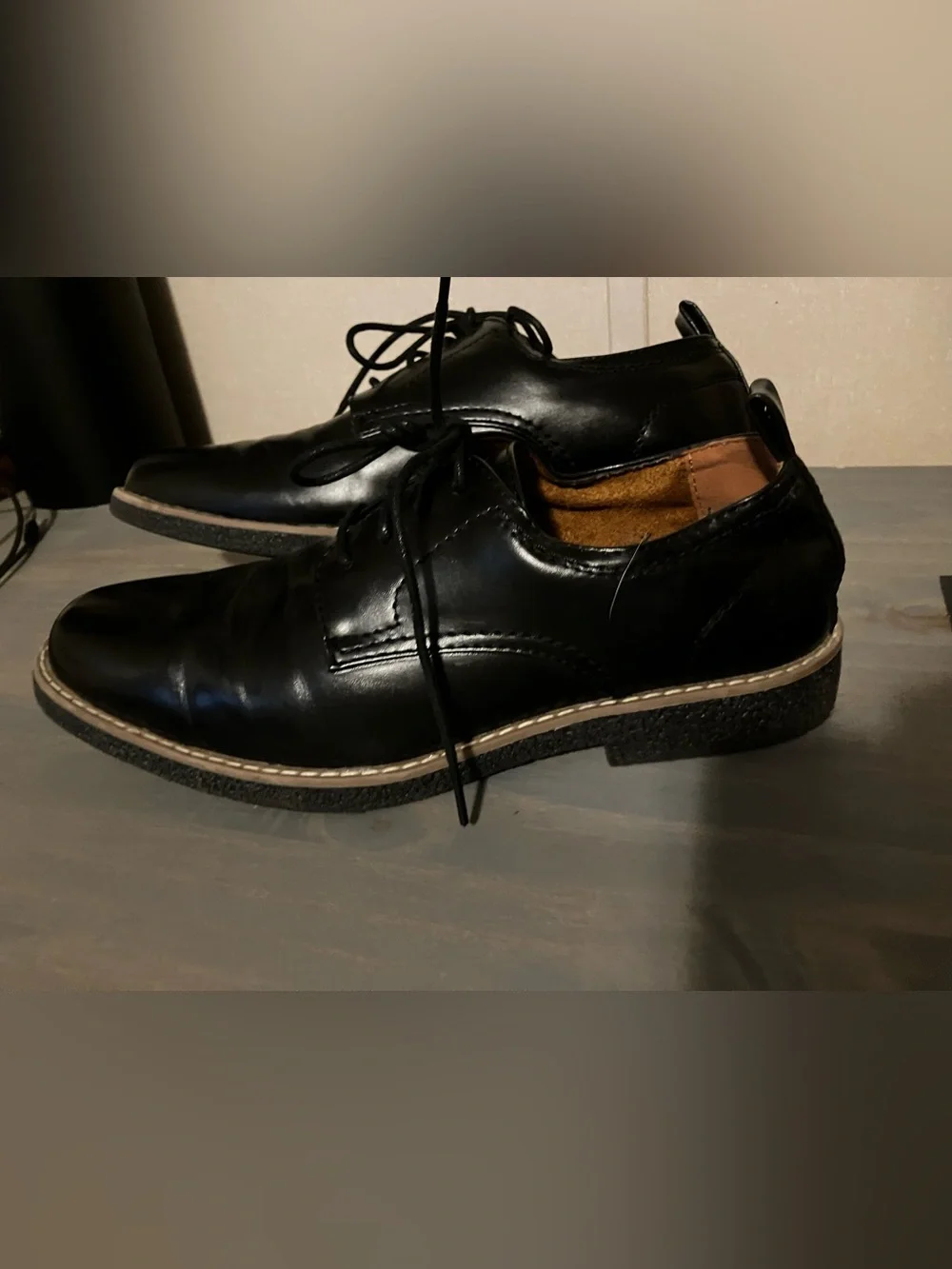 Deer Stags Black Lace-Up Oxford Derbys
